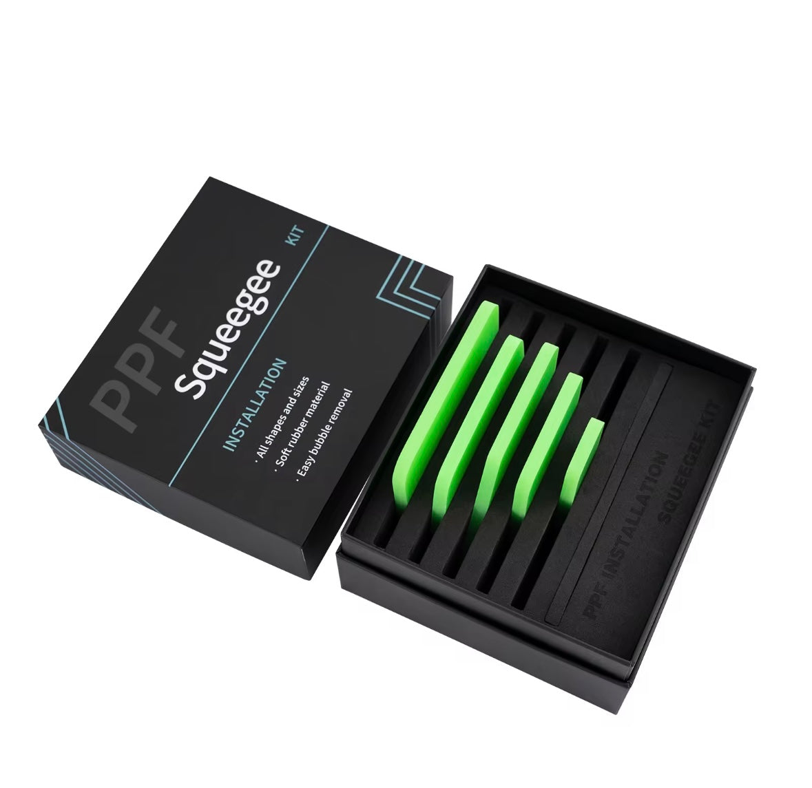 Zestaw 5-ciu rakli do PPF Candy Green
