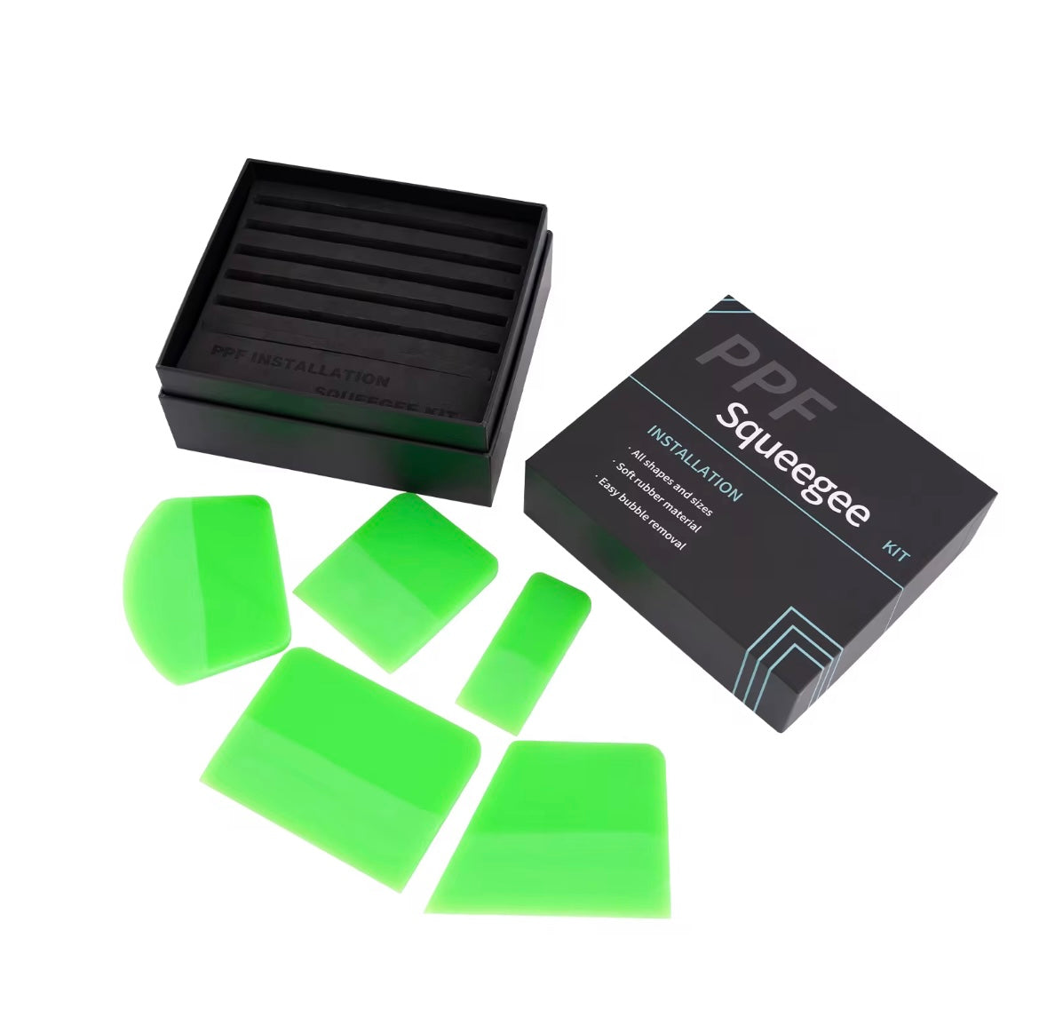 Zestaw 5-ciu rakli do PPF Candy Green