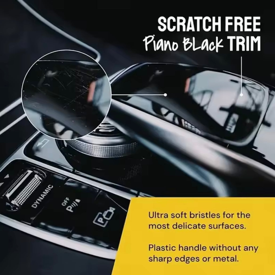 Zestaw pędzli do detailingu Premium - 3 pędzli